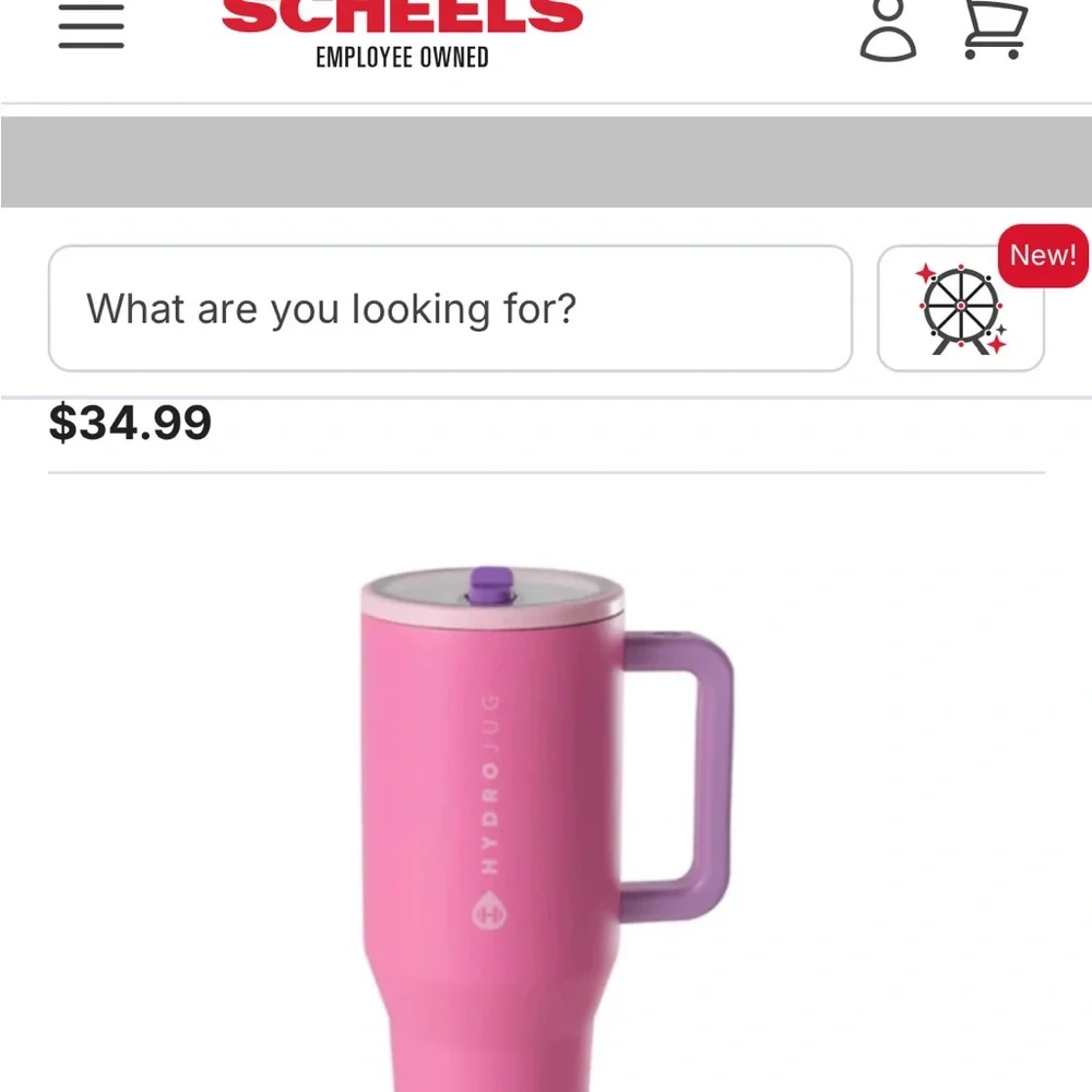 HydroJug Pink and Purple Water Bottle - Picture 4 of 4